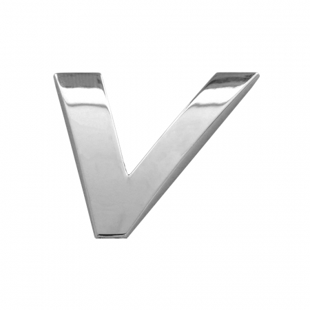 Ornamente auto - Ornament Auto 3D. Litera V. 26 Mm. Cromat