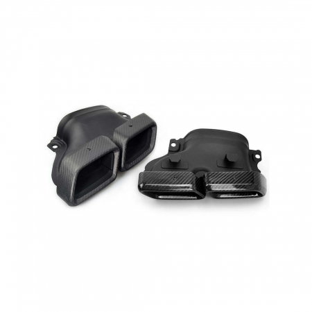 Ornament toba - Ornament de toba compatibil Mercedes AMG GLC , GLE, Clasa C W205 W206,Clasa E,Clasa S -Carbon Lucios