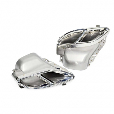 Ornamente toba compatibil Mercedes Clasa C W205 S205 pachet AMG -Argintiu [1]