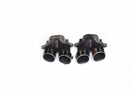 Ornament toba - Ornament de toba compatibil Mercedes Clasa E W213 pachet AMG- Argintiu