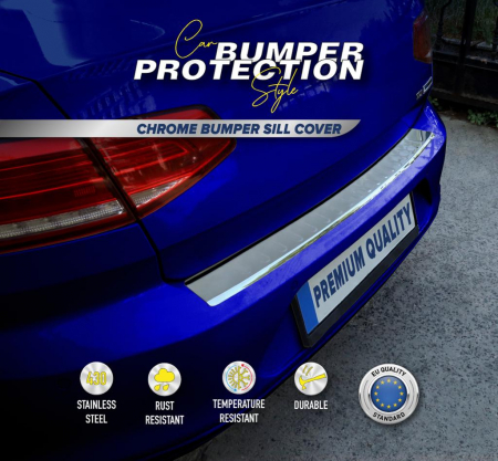 Ornament protectie portbagaj cromat compatibil FORD TOURNEO CUSTOM 2012-2021 [1]