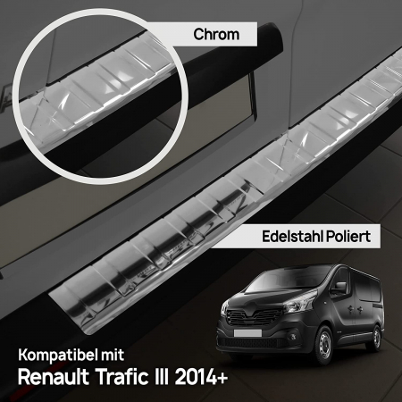 Ornament protectie portbagaj cromat compatibil RENAULT TRAFIC 3 /VAN 2014-2022 [1]