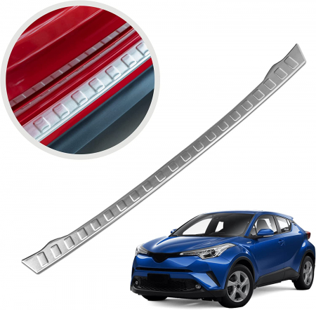 Ornamente auto - Ornament protectie portbagaj cromat INOX compatibil TOYOTA C-HR 2016-2022