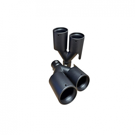 Ornament toba - Ornament toba dubla negru mat dreapta / stanga intrare 60mm