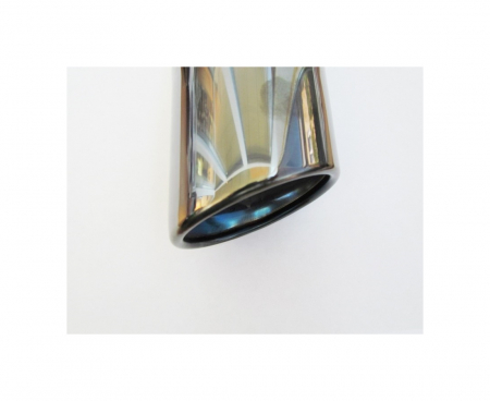 Ornament toba inox PREMIUM negru/crom [1]
