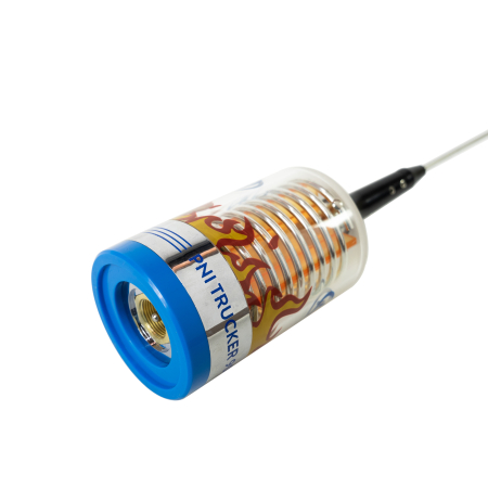 Pachet Antena CB PNI TRUCKER 9000 PL cu LED, lungime 140 cm, 26-28MHz, 1000W cu sticky Pad Blue inclus [2]