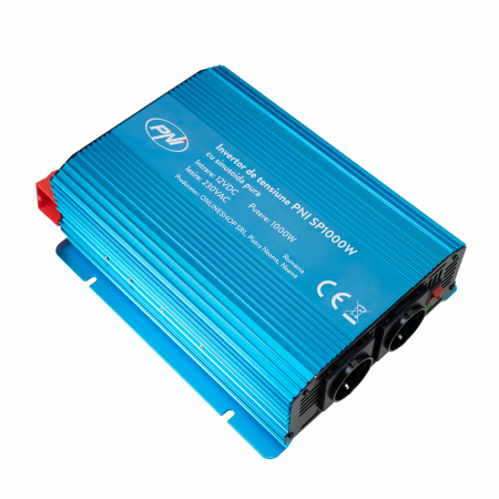 Pachet Invertor de tensiune PNI SP1000W cu sinusoida pura, alimentare 12V + Cadou Sticky Pad Blue [5]