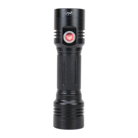 Import - Pachet lanterna dubla PNI Adventure F200 din aluminiu cu LED, acumulator 4000mAh si Sticky Pad Drapel inclus