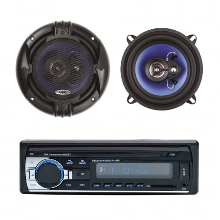 Navigatii Android si Playere auto - Pachet Radio MP3 player auto PNI Clementine 8428BT 4x45w + Difuzoare auto coaxiale PNI HiFi650, 120W, 16.5 cm