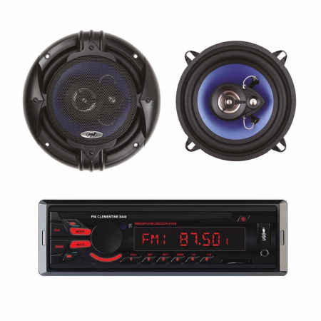 Navigatii Android si Playere auto - Pachet Radio MP3 player auto PNI Clementine 8440 4x45w + Difuzoare auto coaxiale PNI HiFi650, 120W, 16.5 cm
