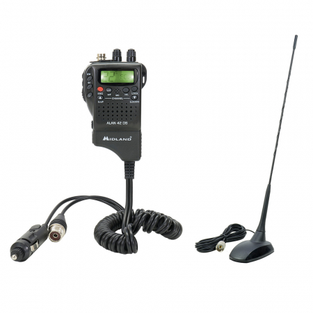 Pachet statie radio CB Midland Alan 42 DS + Antena PNI Extra 48 cu magnet [21]