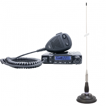Electronice si electrice auto - Pachet Statie radio CB PNI Escort HP 6500 ASQ + Antena CB PNI ML100 cu magnet inclus