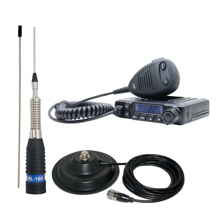 Statie  Radio - Pachet Statie radio CB PNI Escort HP 6500 ASQ + Antena CB PNI ML160 cu magnet