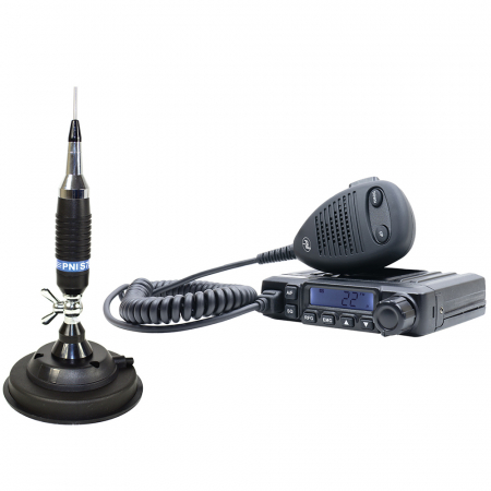 Statie  Radio - Pachet Statie radio CB PNI Escort HP 6500 ASQ + Antena CB PNI S75