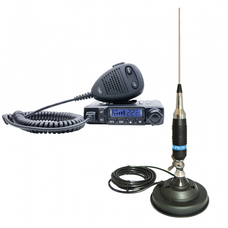 Pachet Statie radio CB PNI Escort HP 6500 ASQ + Antena CB PNI S9 cu magnet [9]