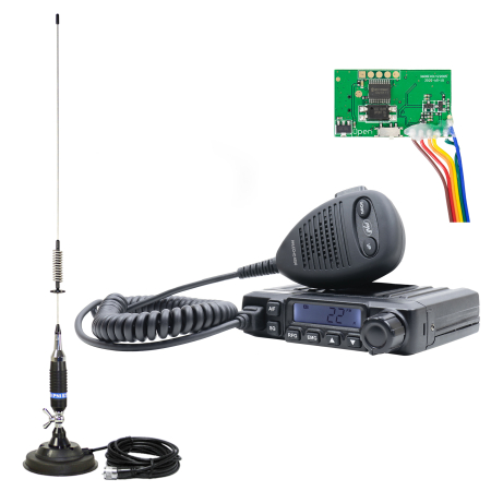 Electronice si electrice auto - Pachet Statie radio CB PNI Escort HP 6550 cu PNI ECH01 instalat + Antena CB PNI S75 cu magnet