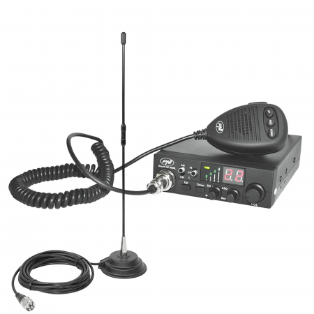 Electronice si electrice auto - Pachet Statie radio CB PNI Escort HP 8000L ASQ + Antena CB PNI Extra 40 cu magnet