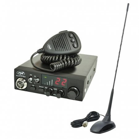 Pachet statie radio CB PNI ESCORT HP 8024 ASQ + Antena CB PNI Extra 48 cu magnet [1]