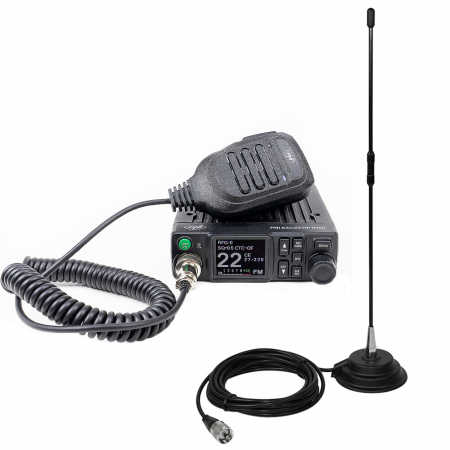 Pachet Statie radio CB PNI Escort HP 8900 ASQ, 12-24V + Antena CB PNI Extra 40 cu baza magnetica [8]