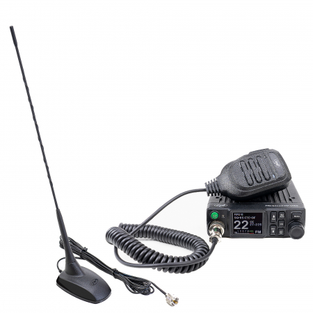 Pachet Statie radio CB PNI Escort HP 8900 ASQ, 12-24V + Antena CB PNI Extra 48 cu baza magnetica, alimentare 12V/24V, RF Gain, Roger Beep, CTCSS-DCS, Dual Watch [8]