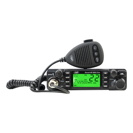Pachet Statie radio CB PNI Escort HP 9001 PRO, ASQ + Amplificator RX-TX KL203P, AM-FM-SSB, 100W, 12V si cablu PNI R50 [17]