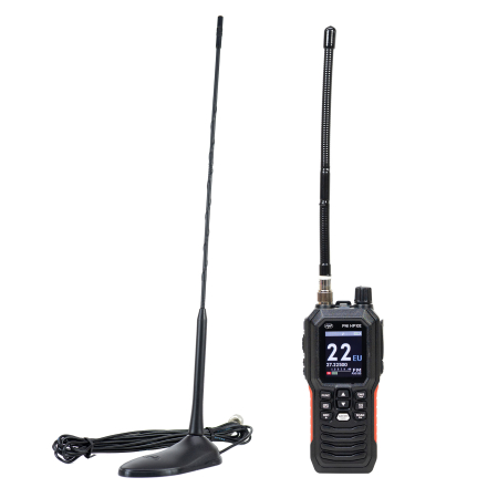 Pachet statie radio CB portabila PNI Escort HP 102 multi standard, 4W, 12V-24V, AM-FM cu antena CB PNI Extra 45 cu magnet [8]
