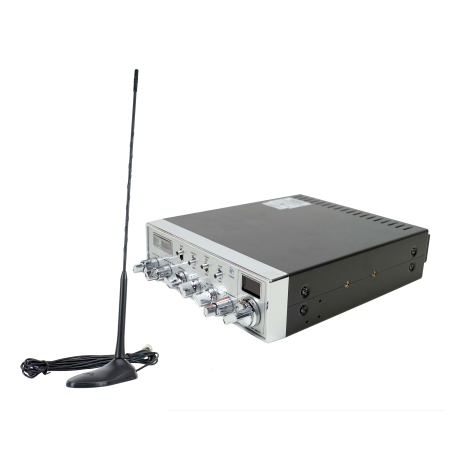 Pachet Statie radio CB SUPER STAR-3900, AM/FM/USB/CW/PA, 12V, ASQ cu antena CB PNI Extra 45 cu magnet [8]