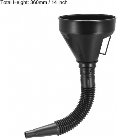 Palnie auto, pentru ulei si benzina, lungime tub 36 cm, plasa filtru pentru a nu permite intrarea impuritatilor [1]