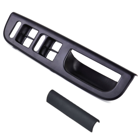 Butoane - Panou maner interior portiere cu VW Golf IV, Bora, Passat B5-5.5, Sharan, Seat Alhambra, Skoda Superb I - negru, 30x7.5 cm