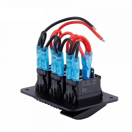 Panou universal cu 3 intrerupatoare ON/OFF cu iluminare LED 12V–24V [4]
