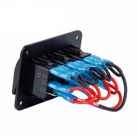 Panou universal cu 3 intrerupatoare ON/OFF cu iluminare LED 12V–24V [3]