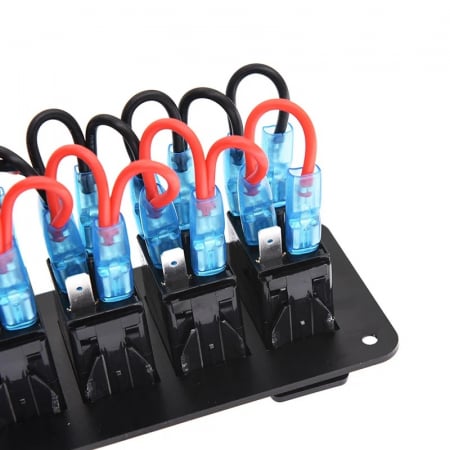 Panou universal cu 5 intrerupatoare ON/OFF cu iluminare LED 12V–24V [5]