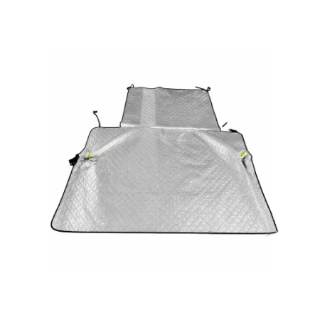 Parasolare auto - Parasolar exterior auto iarna vara cu protectie oglinzi geamuri fata laterale si capota 255x240 cm Cod: CST-255240