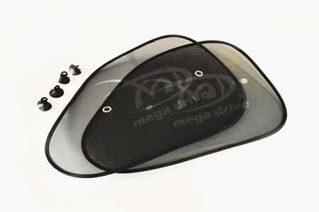 Noutati Real Auto - Parasolar Lateral Negru Cu Ventuze Set 2Buc (54X37Cm)