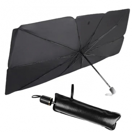 Noutati Real Auto - Parasolar pliabil tip umbrela pentru parbriz 130 x 69 cm