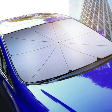 Parasolar pliabil tip umbrela pentru parbriz 130 x 69 cm [1]