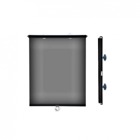Parasolar retractabil folie geam neagra cu ventuze, Super Dark Black 63x130cm [1]