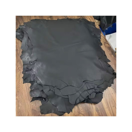 Piele naturala bovina pentru tapiterie neagra grosime 1.8 mm finisaj mat bucata intreaga aproximativ 2.26 m² [3]