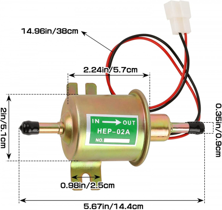 Pompa electrica universala de combustibil, 12V [3]