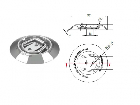 Accesorii Remorca - Prindere podea pentru marfa UP-03A