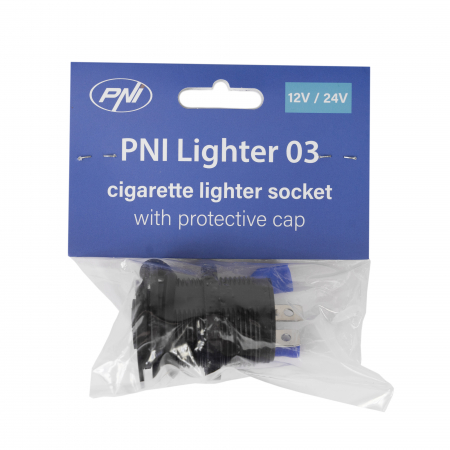 Noutati Real Auto - Priza bricheta auto PNI Lighter 03 cu capac, 12V 15A, 24V 10A