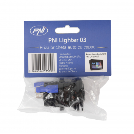 Priza bricheta auto PNI Lighter 03 cu capac, 12V 15A, 24V 10A [6]