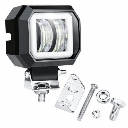 Proiectoar  Led 7D Optic 20W 12V-24V 7.6cm, pentru Atv, Jeep , Motor, Spot [5]