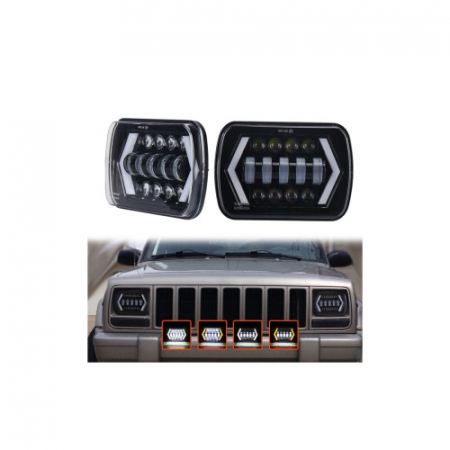 Electronice si electrice auto - Proiector LED 39W DRL cu 2 faze 12V cu functie de semnalizare