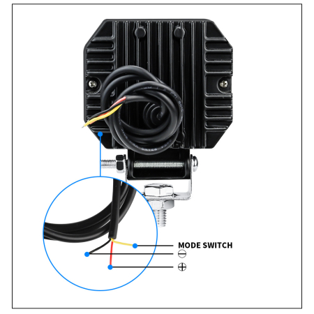 Proiector Led, 7D Optic, 20W, 12V-24V, 7.6cm, pentru Atv, Jeep , Motor, Spot [3]