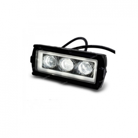 Import - Proiector LED cu angel eyes DRL alb 1000lm