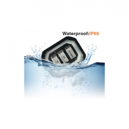 Proiector LED cu angel eyes DRL alb 1500lm 30W 12V-24V [3]