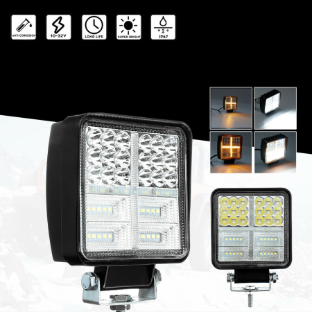 Proiectoare, lampi si leduri - Proiector LED de 162 W, alb, galben, lampă de ceață 12 V 24 V