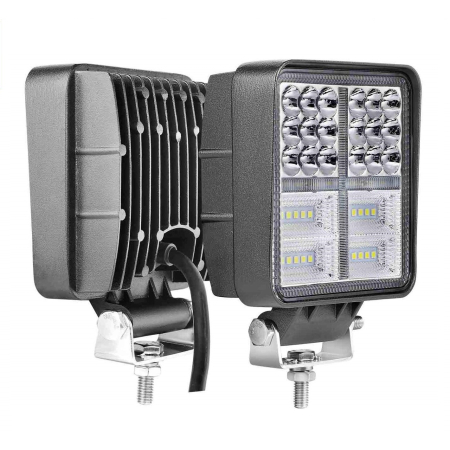 Proiector LED Lumina Ceata Iluminat 162W 12V / 24V Flood Beam Exterior Jeep Cabina [1]