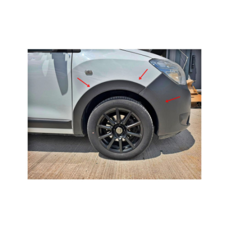 Accesorii pentru exterior - Protectii aripi auto ABS 8 bucati compatibile Dacia Dokker 2012-2022